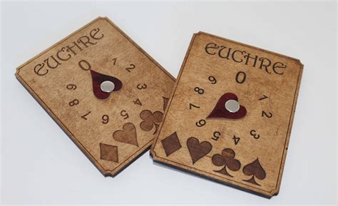 Euchre Card Game Score Keepers set of 2 - Etsy | Euchre, Card games, Cards