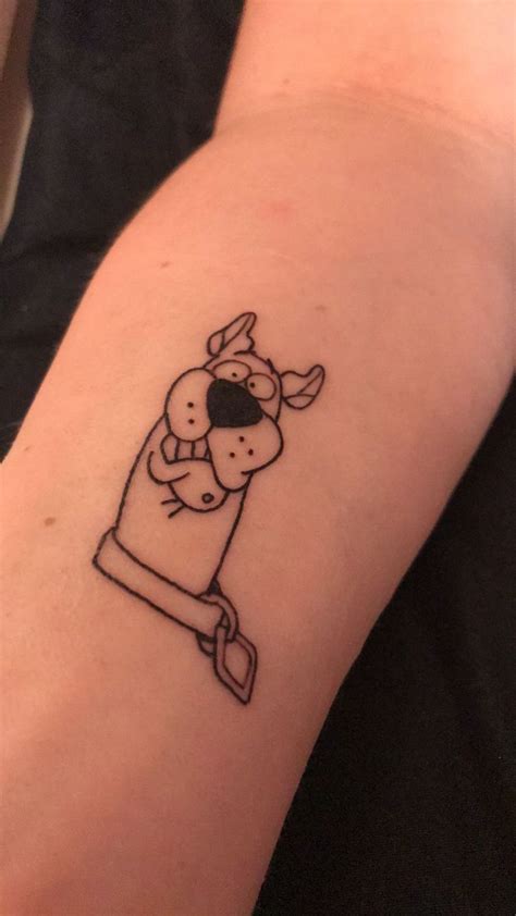 Scooby doo tattoo outline - Bronctattooaus.com