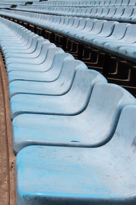 Blue stadium seats stock photo. Image of football, boca - 7060892