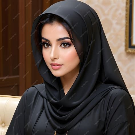 Premium Photo | Hijab model black Muslim Saudi Arabia abaya