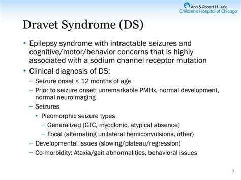 PPT - Dravet Syndrome: Diagnosis History Seizure Evolution PowerPoint ...