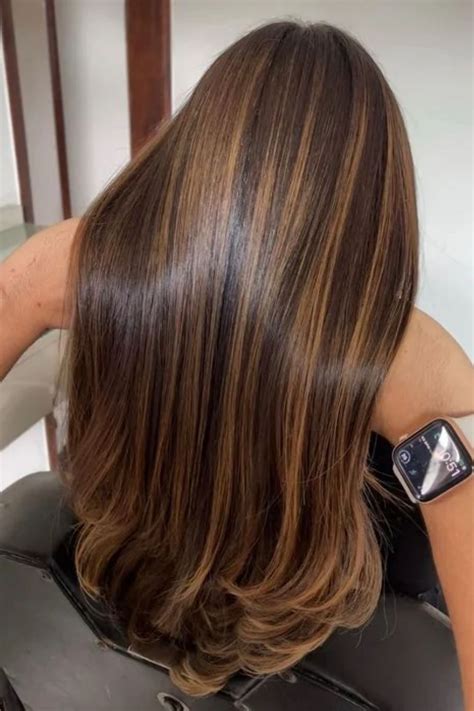 stunning   brown hair  caramel highlights love handmade
