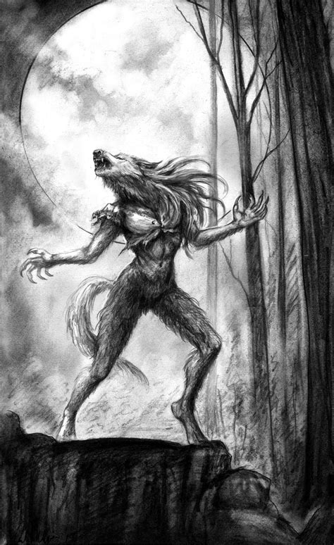 She Wolf- Sirion's Journal INTERIOR PUBLISHED ILLUSTRATION ARTWORK