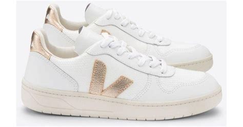 Veja V10 White Venus Leather Sneakers - Lyst