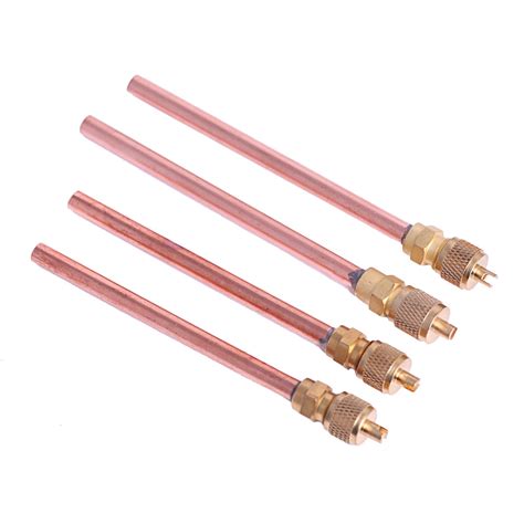 Copper Charging Valve with Copper Tube for Refrigerant Receiver - Air