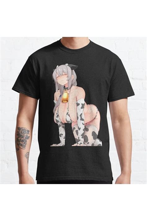 ZOKAWEAR Bol Kalıp Oppa Huge Boobs Anime Cow Girl Tasarım Baskılı T