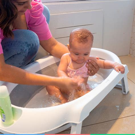 Banheira Crianca - Banheira Bebê Infantil Dobravel Compacta 35L Criança de 0 à 3 Anos ...