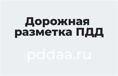 Дорожная разметка ПДД 2023