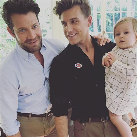 Nate Berkus, Jeremiah Brent Voting Selfie with Poppy