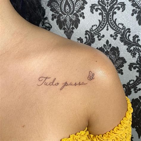 Tatuagem Tudo Passa Feminina - Tatuagem tudo passa: 80 ideias para usar como inspiração