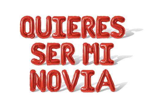 Quieres Ser Mi Novia Letter Balloon Banner 10 Color Options Proposal