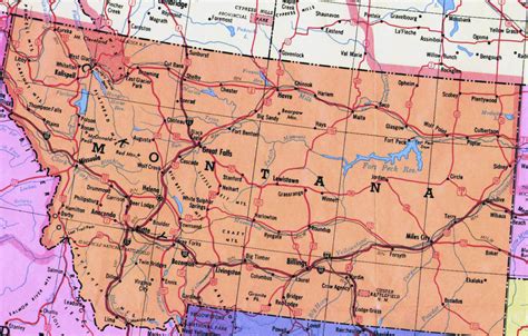 Montana Map With Cities And Towns - Map