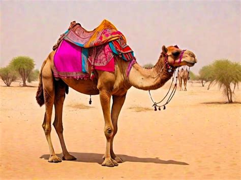 Premium AI Image | rajasthan desert camel