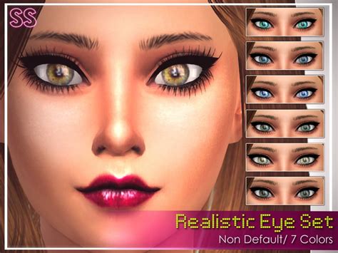 Sims 4 realistic default eyes - santalua