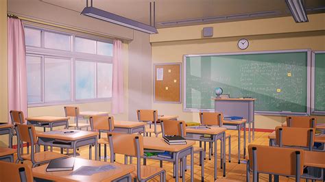 Anime/Toon Style Classroom Scene in UE4 by Jordon Britz