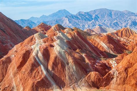 Premium Photo | Colourful hills scenic area of zhangye national geopark zhangye danxia the ...