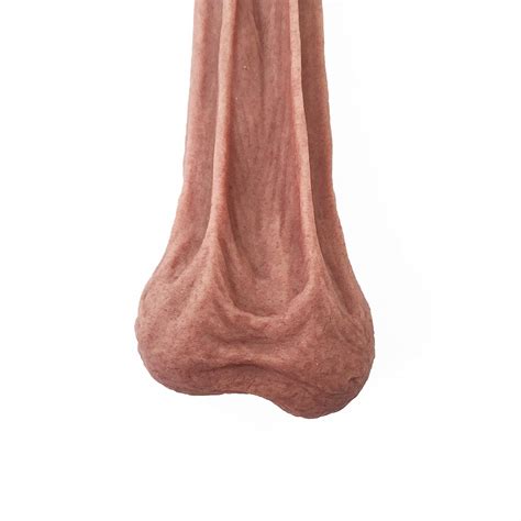 BALD Fake Bad Grandpa Testicles Balls Prank Stretchy Silicone Nuts by