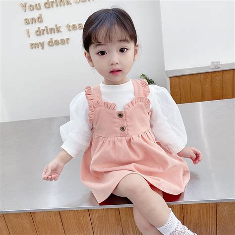 Baby Baby Spring Dress 1-3 Years Old Korean Girl Western Style Gauze ...