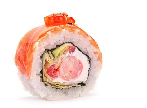 roll stock image image  vegetable slice fish