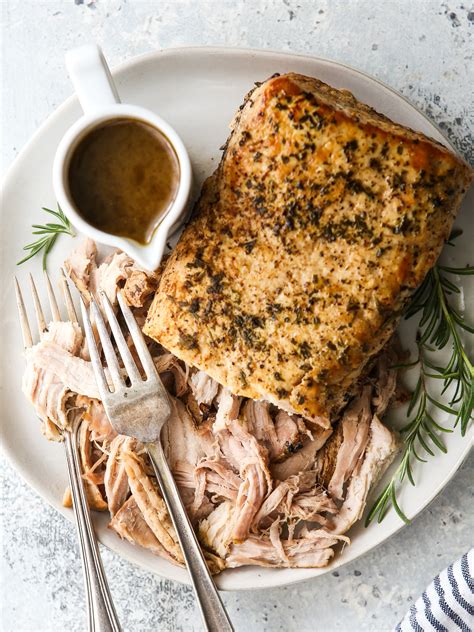 Slow Cooker Rosemary Balsamic Pork Roast - Completely Delicious