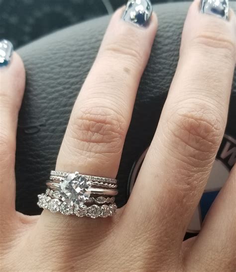 Wedding Band With Solitaire at Patricia Henderson blog