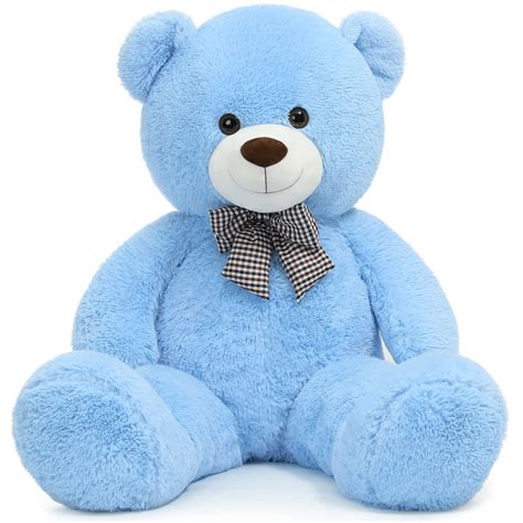 Huge Blue Teddy Bear at Darla Urena blog