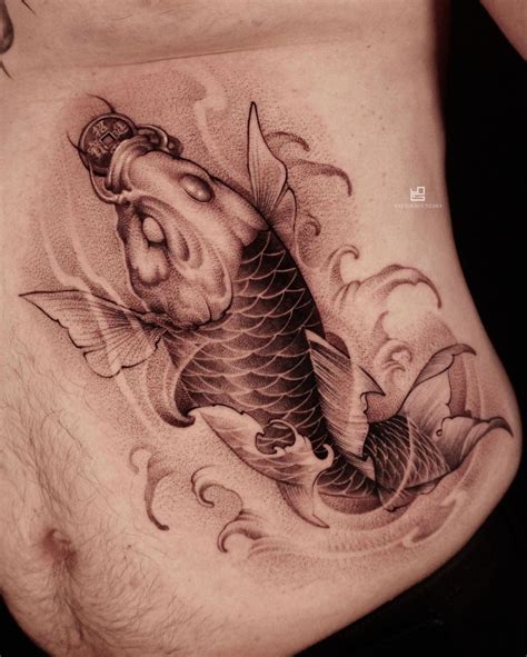 Koi Fish Tattoo Drawing Color