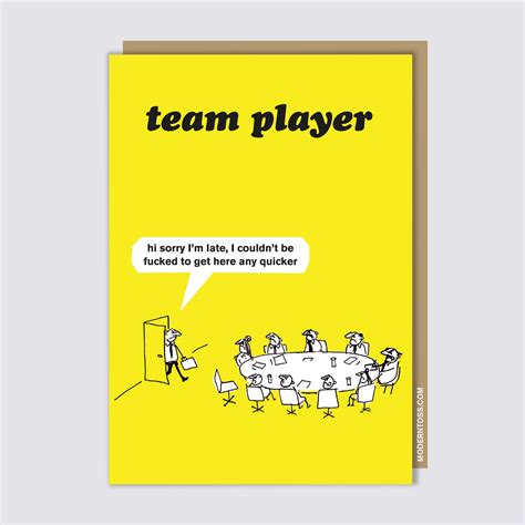 Work Team Player Card | Modern Toss