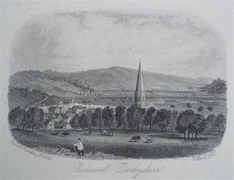 Antique Prints of Bakewell Derbyshire