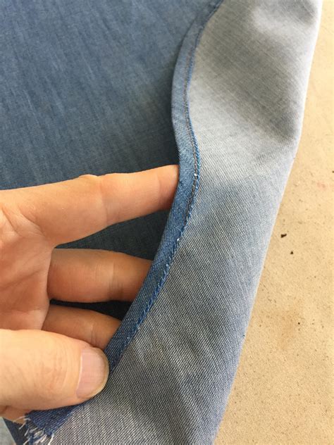 creating  beautiful shirt hem threads