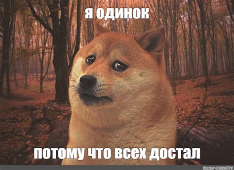 Мем: "я одинок потому что всех достал" - Все шаблоны - Meme-arsenal.com