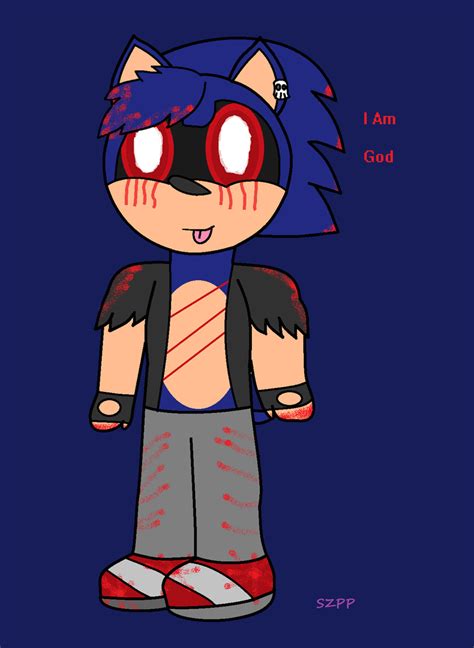 Halloween Art: Sonic EXE by SpongeZoePastelPants on DeviantArt