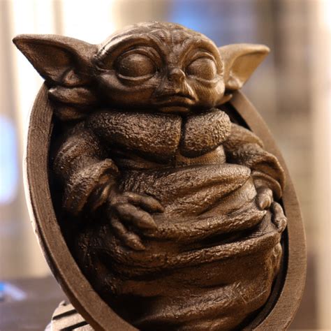 3D Printable Baby Yoda from Star Wars (support free figure) by Rober Rollin