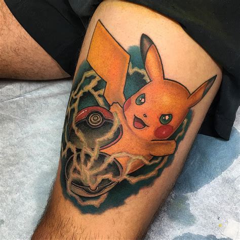 Pikachu Tattoo Ideas for Pokémon Fans