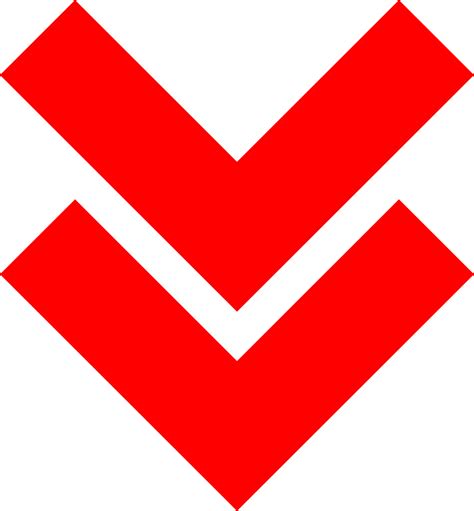 Red Down Arrow Icon Png