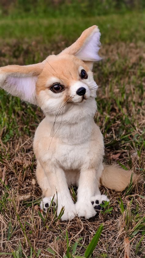 Realistic fennec fox stuffed animal | Etsy