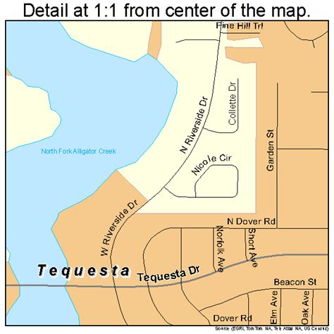 tequesta florida street map