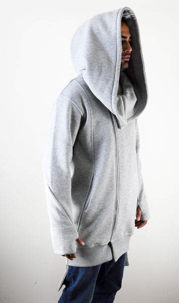 winter essentials oversized hood long sleeve hoodie raw edges  sl