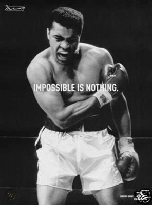 Muhammad Ali Impossible is Nothing Poster 24x36" EXLNT! | #83293357