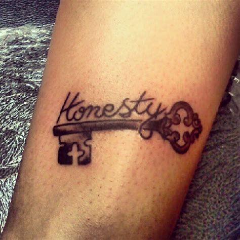 honesty is key | Tattoos and piercings, Tattoos, Print tattoos