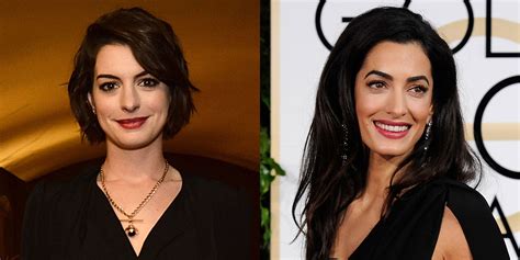 Anne Hathaway-Amal Clooney Resemblence - Anne Hathaway Is Super ...