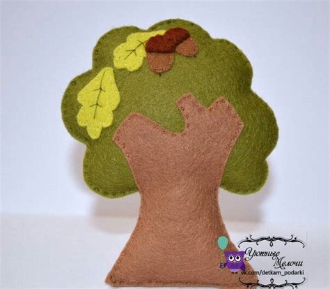 Деревья из фетра Felt | Детские поделки, Фетр, Поделки
