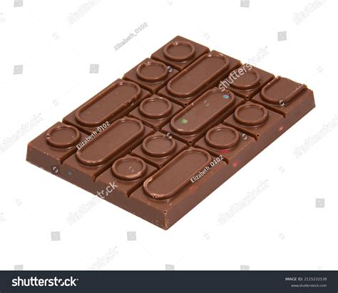 full chocolate block isolated  white stock photo