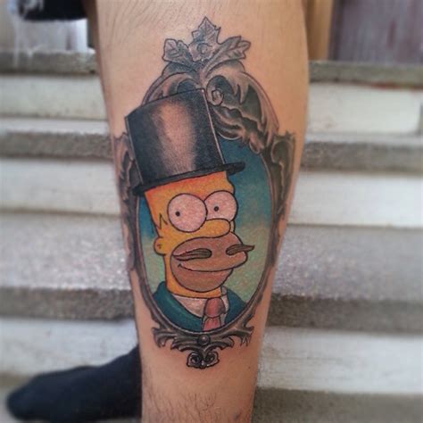 New traditional guy incógnito from the simpsons tattoo :: Behance