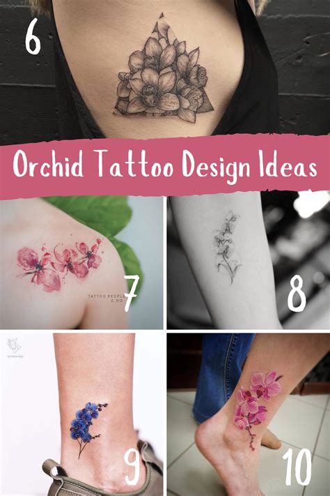 Delicate + Stunning Orchid Flower Tattoo Ideas - Tattoo Glee