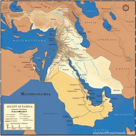 ancient mesopotamia map stable diffusion