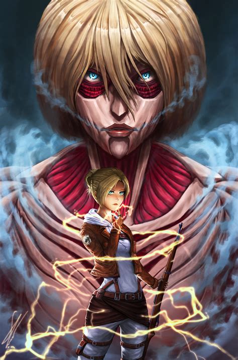 ArtStation - Annie Leonhart + Female titan fanart