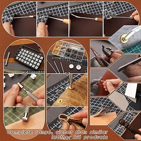 Leather Tooling Kit for Professionals: Craft, Cut, Engrave, Stamp, and ...