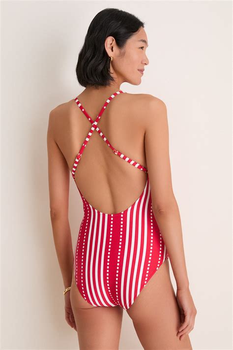 Eshe Red Retiro One Piece | lemlem