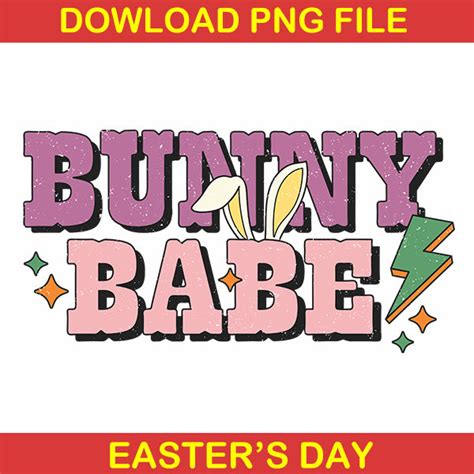 Bunny Babe Png, Happy Easter Png, Rabbit Png, Bunny Png – buydesigntshirt